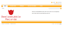 Tablet Screenshot of beelzebubble.com